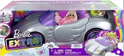 Buy Mattel Barbie Extra Car Convertible With Rainbow Tires And Accessories - NEW • 46.33£