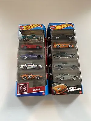 Buy Hot Wheels Fast And Furious/ Hot Wheels Nissan 5 Packs New • 29.99£