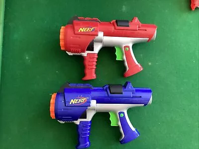 Buy NERF Dart Tag Hyperfire Blaster Guns Foam Dart Shooter Red & Blue • 10£