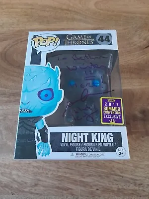 Buy Funko Pop! Vinyl Game Of Thrones Night King #44 SIGNED Autographed By Actor  • 35£