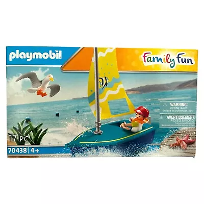 Buy Playmobil 70438 Family Fun Beach Hotel Sailboat Ages 4+ - Brand New & Sealed • 9.99£