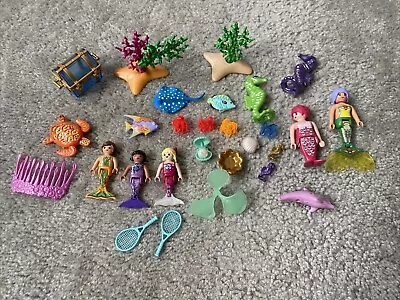 Buy Playmobil Mermaid Bundle. Mermaids Coral Seaweed Fish And Accessories • 14.99£
