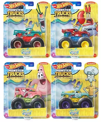 Buy Hot Wheels Spongebob Squarepants Monster Trucks - 4 PACK • 39.99£
