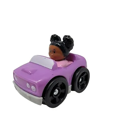 Buy Wheelies Little People TESSA African American Girl Purple Car Convertible Jeep • 7.64£