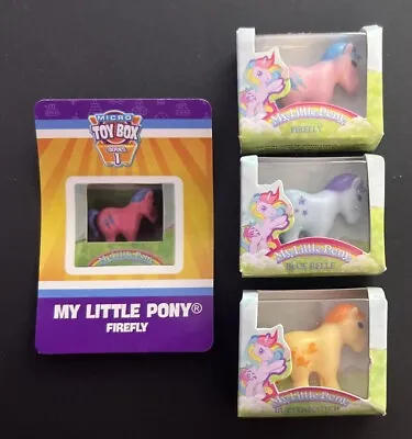Buy Worlds Smallest Micro Toy Box My Little Pony Bundle Of 3 & Sticker • 8.99£