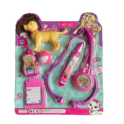 Buy Barbie Vet Set Toy With Dog Ball Stethoscope Thermometer And More NEW FREE P&P! • 12.99£