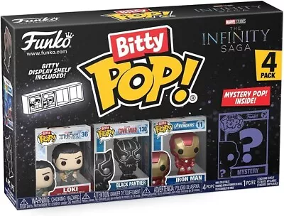 Buy Funko Bitty POP! - Marvel Infinity Saga - Loki, Black Panther, Iron Man - 4 Pack • 12.99£