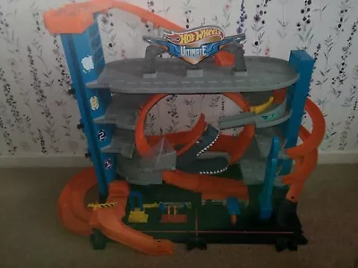 Buy Hot Wheels Ultimate Garage Shark Attack Fully Working Car Lift NO Cars Included  • 29.99£