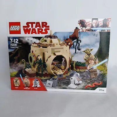 Buy LEGO Star Wars 75208 Yoda's Hut Inc Dagobah Luke, R2-D2  Sealed Great Condition • 47.99£