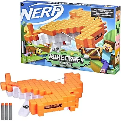 Buy Nerf Minecraft Pillagers Crossbow Toy - Orange/White (F4415) • 15£
