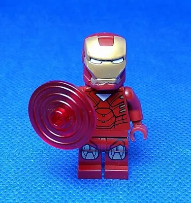 Buy LEGO Iron Man Marvel Superhero Minifigure With Shield Helmet & Reversible Head • 11.99£