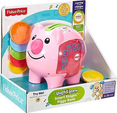 Buy Fisher-Price Laugh & Learn Smart Stages Piggy Bank CDG67 NEW FREE SHIPPING • 29.99£