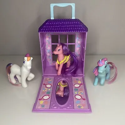 Buy McDonalds Happy Meal Toys My Little Pony Figures 1999 3 Figures & House Collect • 9.99£