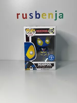 Buy Funko Pop! Marvel Deadpool Blue / Yellow Thumbs Up #112 • 10.99£
