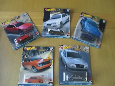 Buy Hot Wheels Premium  Car Culture Set Of Five Inc Ford Sierra Cosworth 2022 Issue • 60£