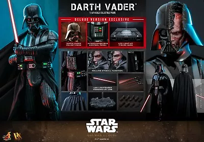 Buy In Stock New Hot Toys DX28 Star Wars 1/6 Darth Vader Action Figure Deluxe Ver. • 567.84£
