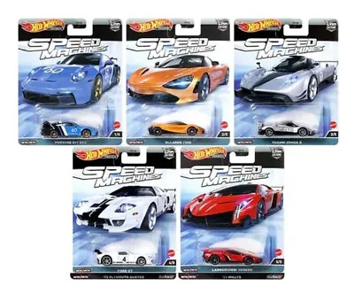 Buy Hot Wheels - Car Culture - Speed Machines - 1:64 Scale Diecasts - 5 Variations • 11.80£