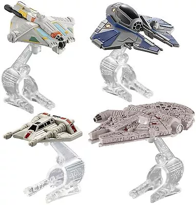 Buy Star Wars HERO Star Ships 4-Pack Metal Die-cast Spacecraft Hot Wheels • 24.88£
