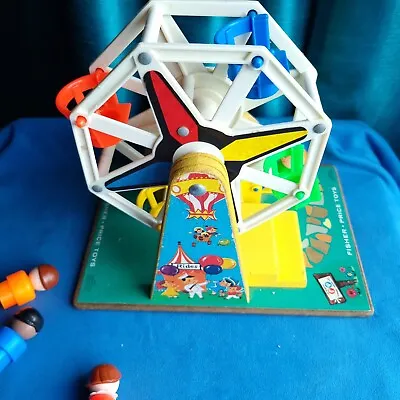 Buy Vintage Music Box Ferris Wheel Fisher Price 1966 Toys Working With People • 27.95£