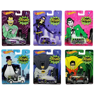 Buy Hot Wheels DC Comics Batman Robin Joker Riddler Penguin Ect Die-cast 6-Pack • 33.99£