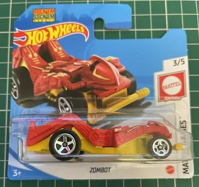 Buy Hot Wheels Zombot Red Yellow Mattel Games Number 46 New And Unopened • 19.99£
