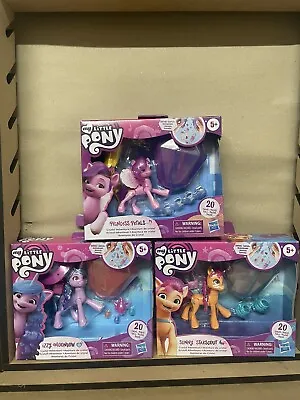 Buy 3 Hasbro My Little Pony Toys  Princess Petals, Sunny Starscout & Izzy Moonbow • 18£