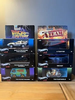 Buy Hot Wheels Elite One Set 1:50 Back To The Future , Mystery Machine / A-Team • 160£