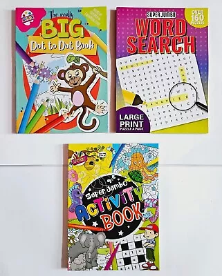 Buy Activity WordSearch Dot To Dot Children Kids Puzzle Books A4 • 3.25£