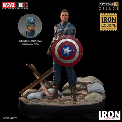 Buy MARVEL Captain America The First Avenger Event Exclusive Iron Studios Sideshow • 196.98£