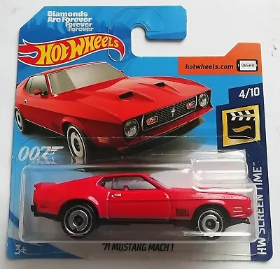 Buy Hot Wheels '71 Ford Mustang Mach 1 James Bond #2 2019 Diamonds Are Forever  • 6.99£