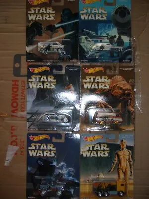 Buy HOT WHEELS STAR WARS RALPH McQUARRIE ULTRA RARE SET OF 6 CARS USA EXCLUSIVE. C10 • 1.20£