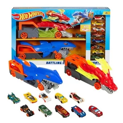 Buy Hot Wheels City Battling Creature Transports Playset And Vehicles Kids Gift Set • 45.99£