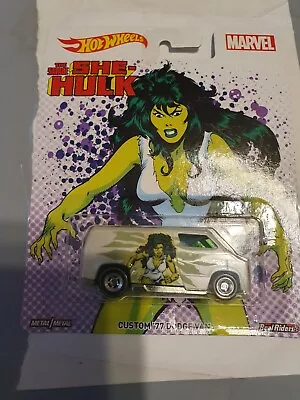 Buy Hotwheels - Marvel- She Hulk - 4-5 Custom 77 Dodge Van • 14£