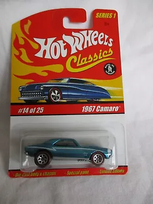 Buy Hot Wheels 2005 Classics Series 1, 1967 Camaro Aqua Chrome Body Sealed N Card • 6.99£
