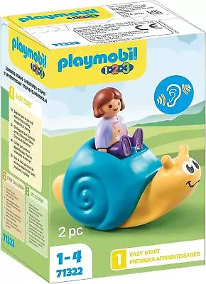 Buy PLAYMOBIL 123 Rocking Snail Kids Toddlers Animal Motor Skills Toy Playset 71322 • 11.49£