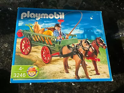 Buy Playmobil 3246 - Complete Work Horse Wagon Scene • 16£
