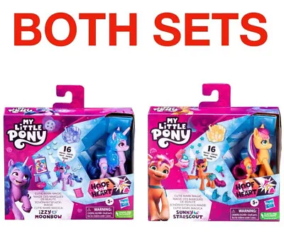 Buy My Little Pony Cutie Mark Magic Sunny Starscout & Izzy Moonbow 3” Figures • 19.75£