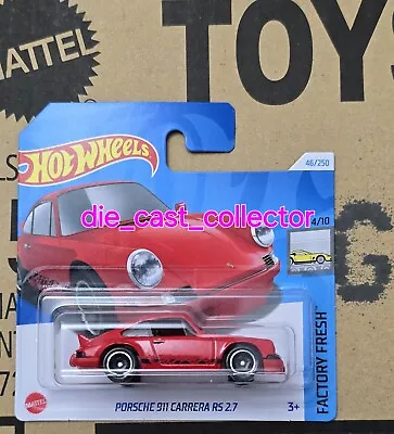 Buy HOT WHEELS 2024 G Case PORSCHE 911 CARRERA RS 2.7 Boxed Shipping Combined Post • 3.95£