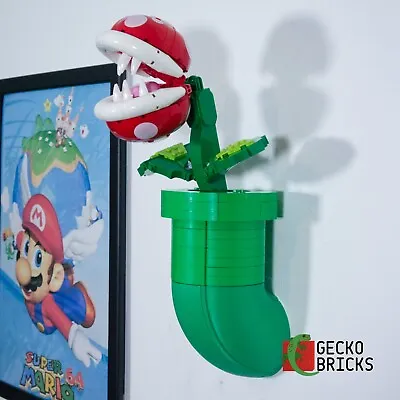 Buy Gecko Bricks Wall Mount For LEGO Mario Piranha Plant 71426 • 19£