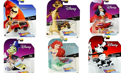 Buy Hot Wheels Disney Pixar Diecast Character Cars Official 1/64 Scale Full Set Of 6 • 23.99£