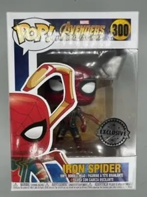 Buy Funko POP #300 Iron Spider W/ Legs Avengers: Infinity Damaged Box With Protector • 12.59£