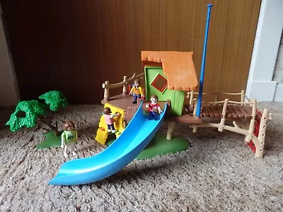 Buy Playmobil Treehouse With Slide & Climbing Frame Playset With Figures As Shown • 15£