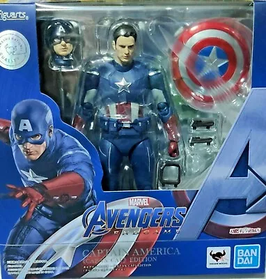 Buy MARVEL Avengers Endgame Captain America CAP Vs CAP Bandai Tamashi S.H. Figuarts • 85.64£