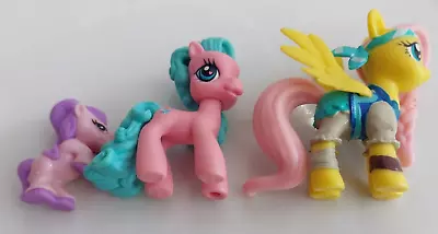 Buy Lot Of 3 Mini My Little Pony Figures Ponyville 2006, Fluttershy & Another.  MLP • 4.99£