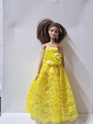Buy Barbie Clothing Craft Yellow Ball Dress  • 12.35£