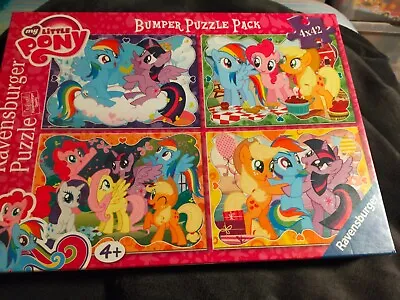 Buy MY LITTLE PONY RAVENSBURGER BUMPER JIGSAW 4x42 Pieces New Sealed Gift Christmas  • 8£