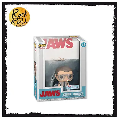 Buy Chief Brody #18 Funko Pop VHS Cover! - Jaws - Fun On The Run Walmart Exclusive • 33.89£