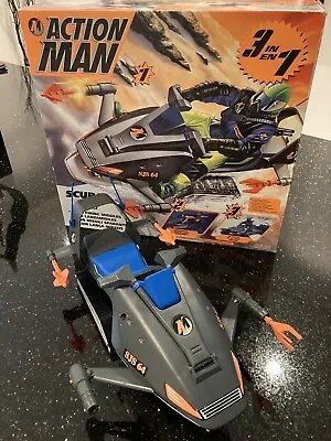 Buy Action Man Scuba Ski Vehicle With Accessories 1995 - Boxed - Hasbro - Mam - Vgc • 27.99£