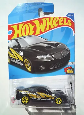 Buy Hot Wheels (Black) 06 Pontiac GTO HW Drag Strip 2/10 (Long Card) 182/250 HCX70 • 2.65£