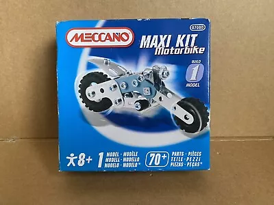 Buy Meccano Maxi Kit Motorbike, Boxed, 2008, Sealed, Unmade, Rare, No 0708D. • 7.50£